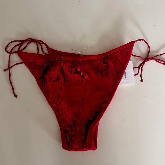 OSÉREE Sequin Bandana Sequin Embellished Bikini Bottom - Picture 4 of 5